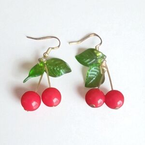 Cherry Drop Earrings